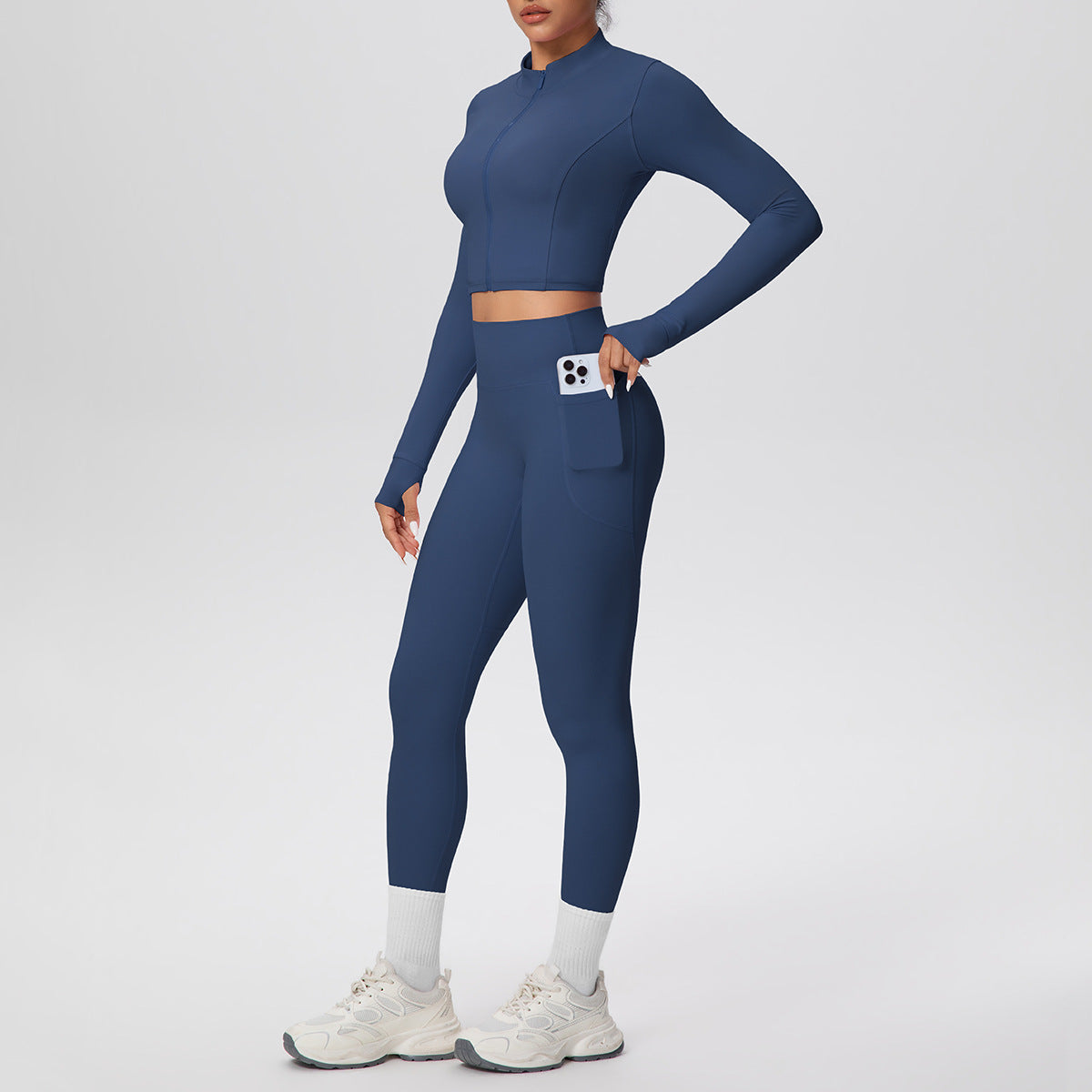 High Waist Nude Feel Hip Lifting Yoga Set