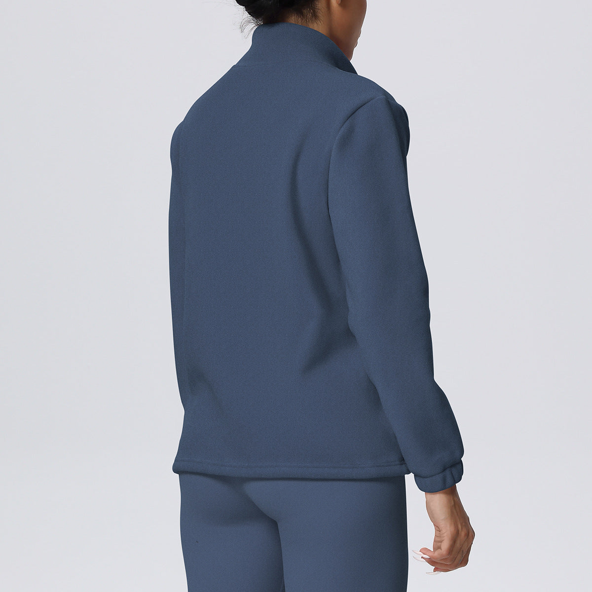 High Collar Warm Fleece Lined Zipp