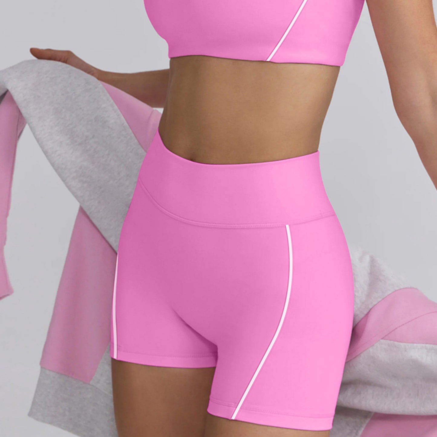 High Waist Hip Lift Running Workout Shorts