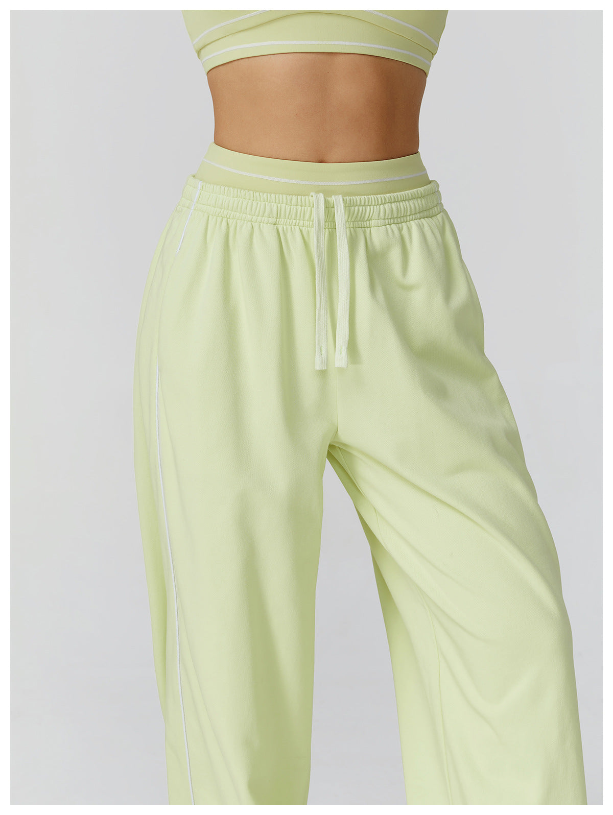High Waist Straight Sweatpants