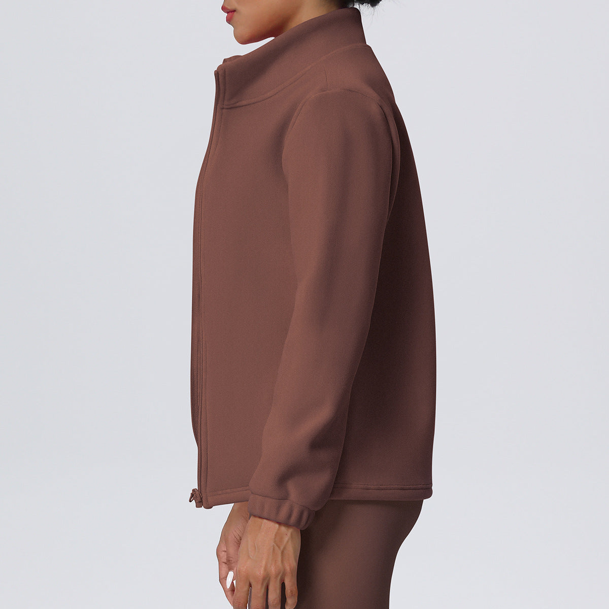 High Collar Warm Fleece Lined Zipp