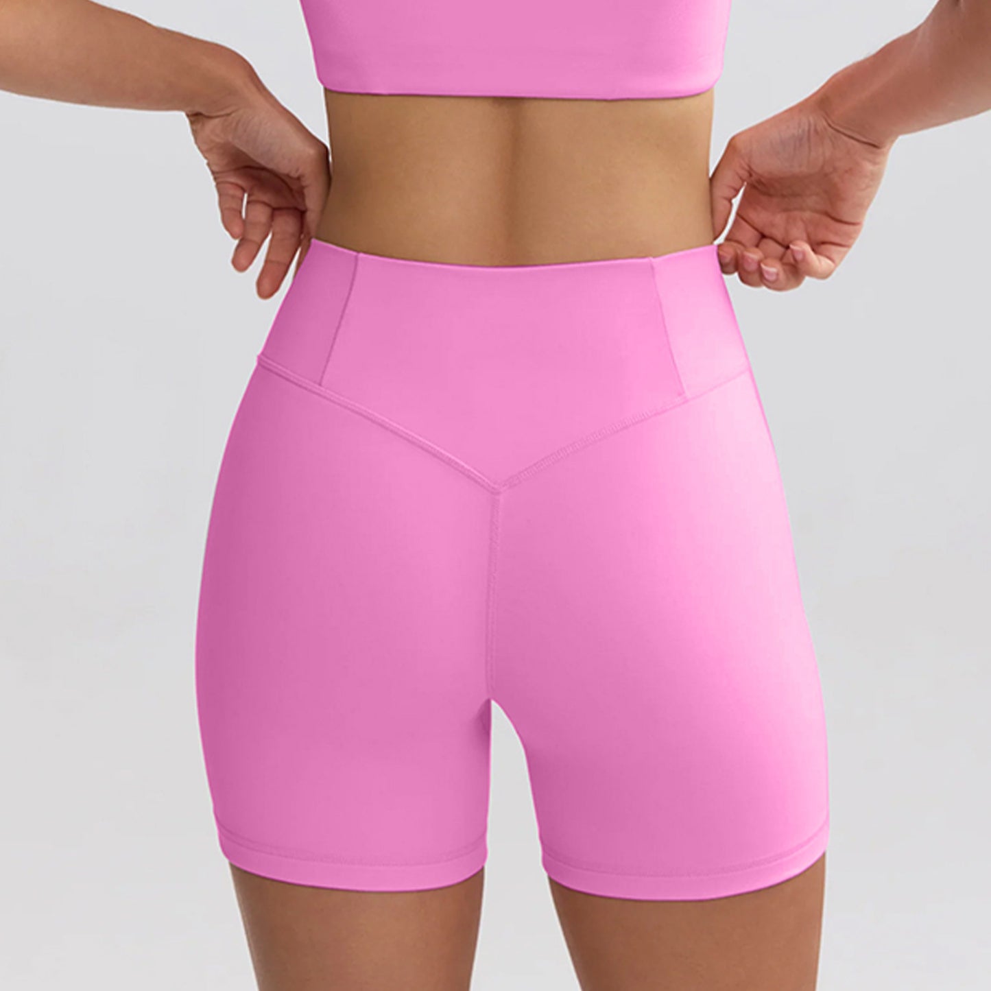 High Waist Hip Lift Running Workout Shorts