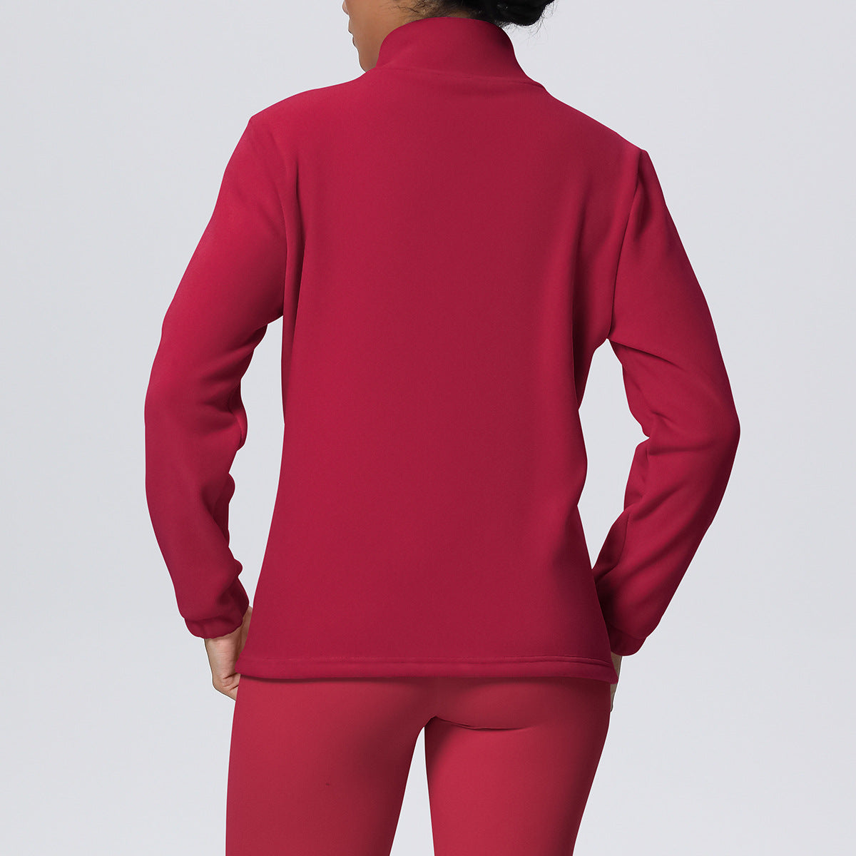High Collar Warm Fleece Lined Zipp