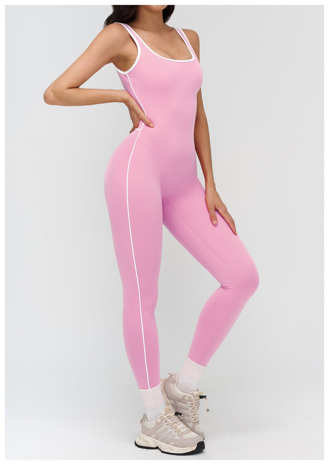 Nude Feel Yoga Bodysuit Contrast