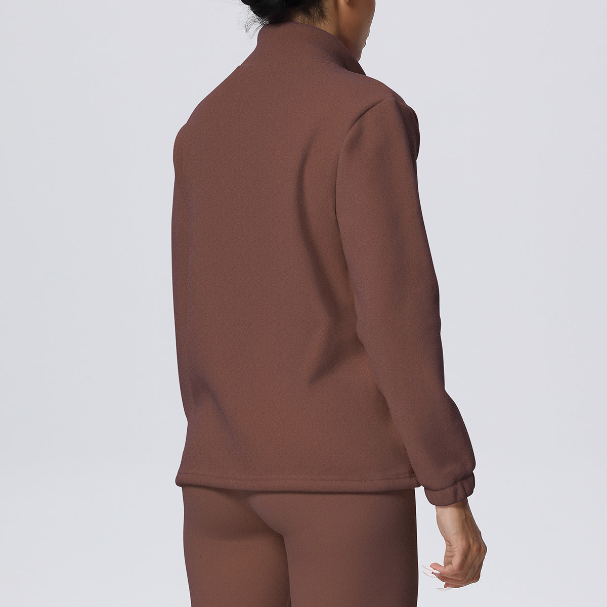 High Collar Warm Fleece Lined Zipp