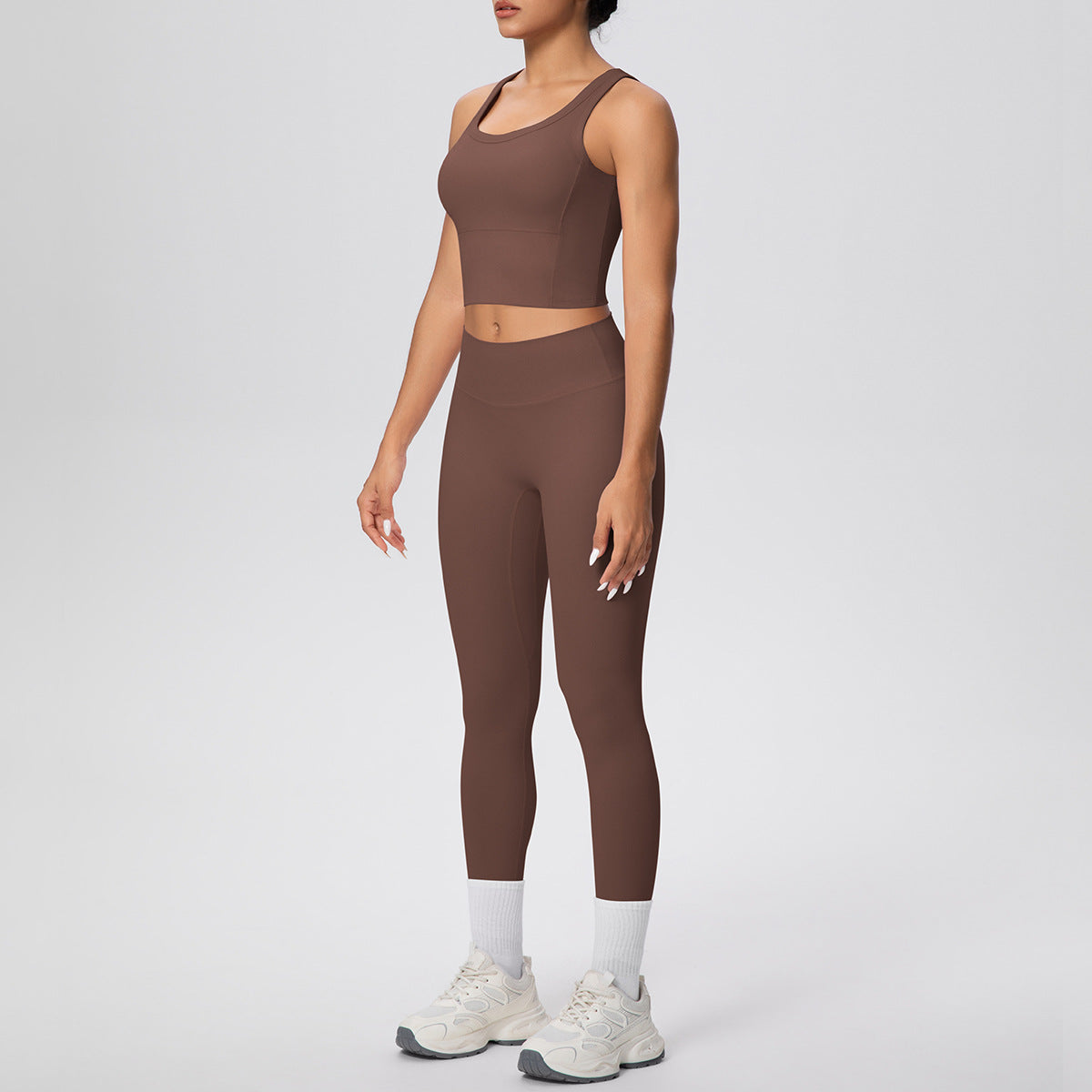 Breathable Slim Fit Vest +Yoga Pants