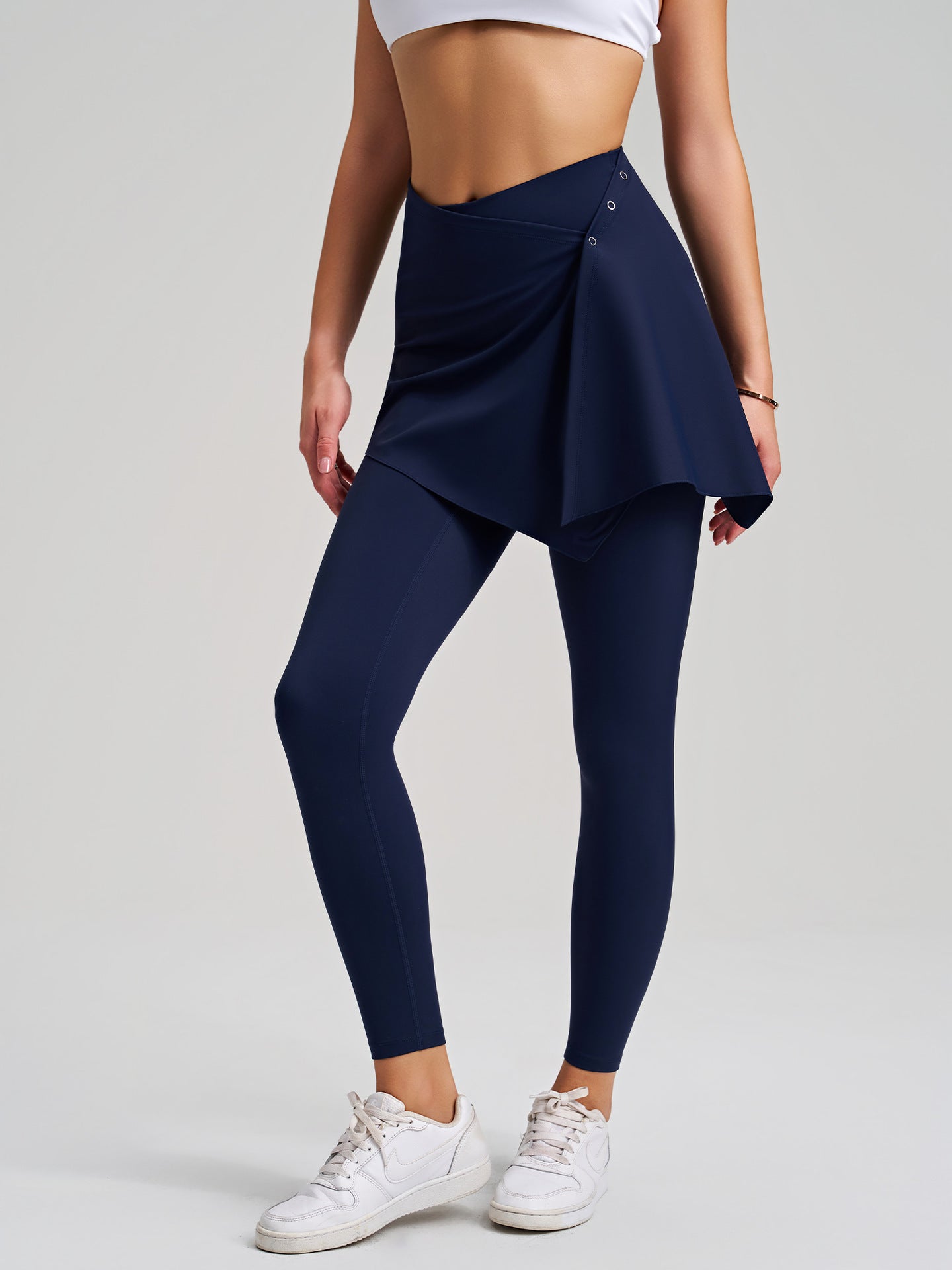 Two Piece Set Nude Feel Yoga Pants Outer Wear