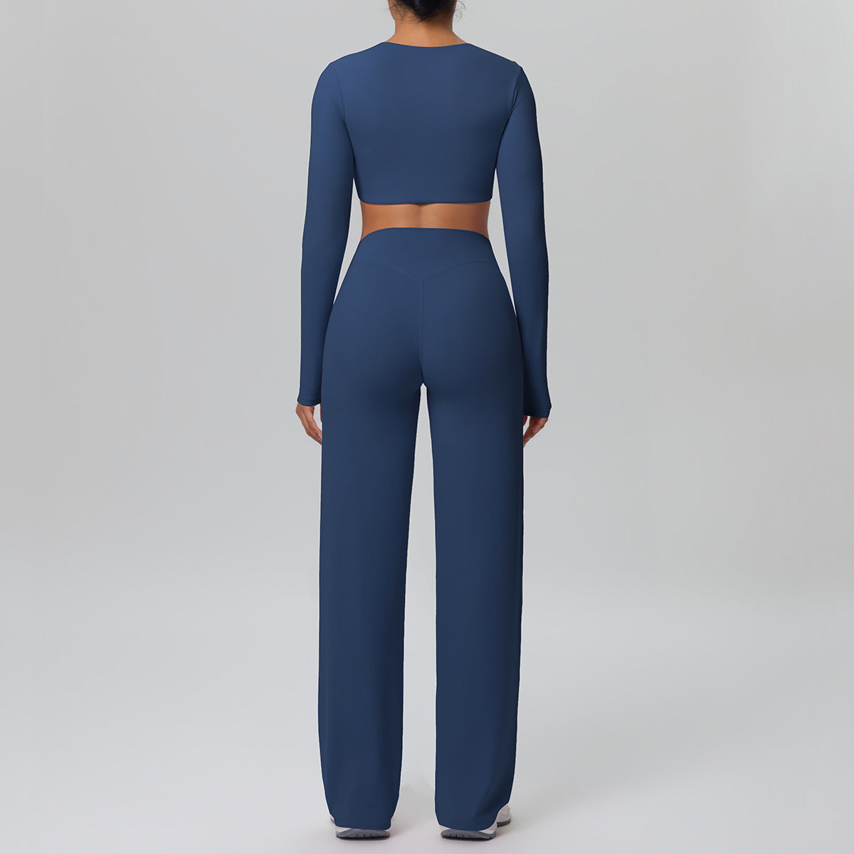 Drooping Straight Pants Yoga Set