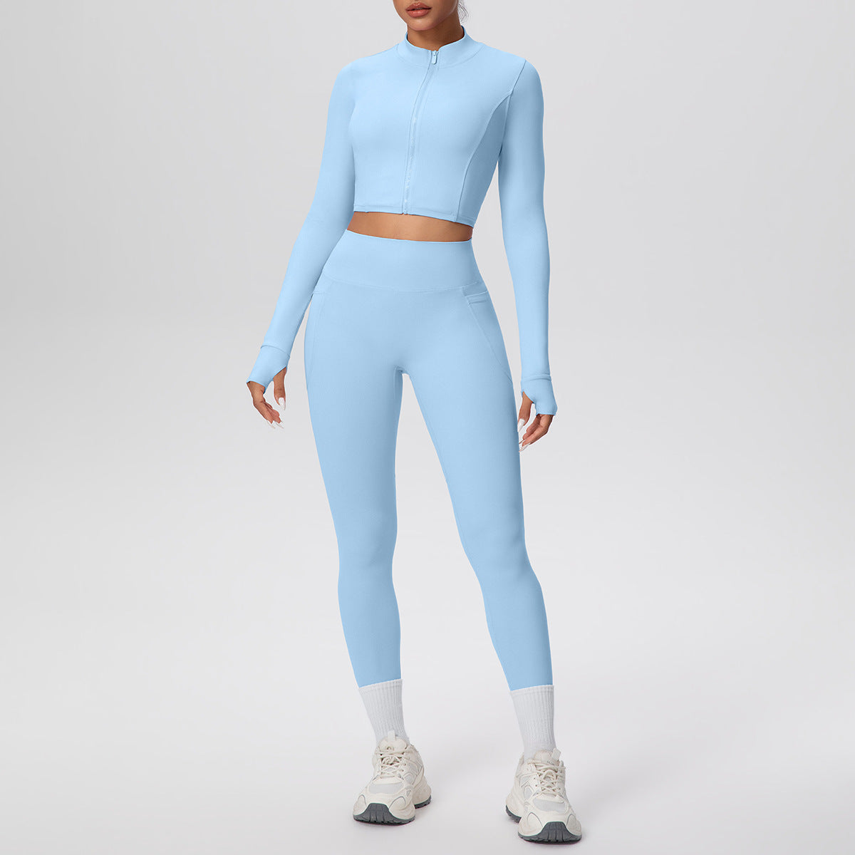 High Waist Nude Feel Hip Lifting Yoga Set
