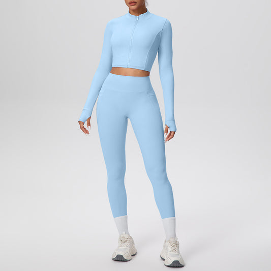 High Waist Nude Feel Hip Lifting Yoga Set