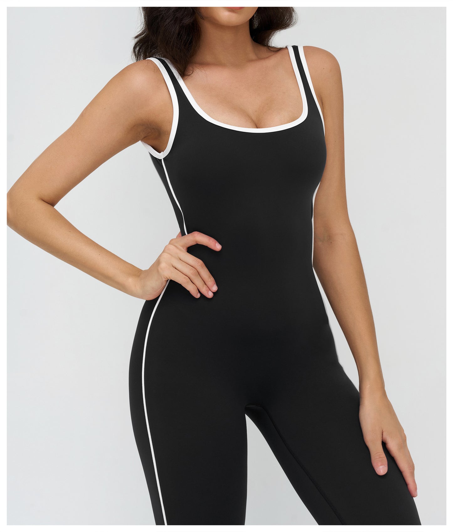 Nude Feel Yoga Bodysuit Contrast