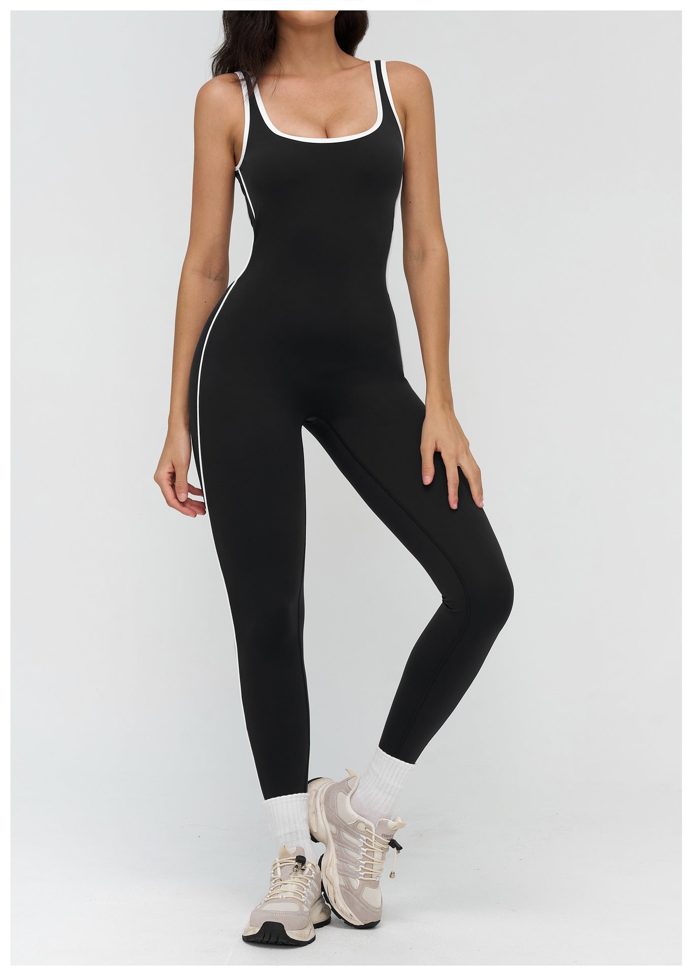 Nude Feel Yoga Bodysuit Contrast