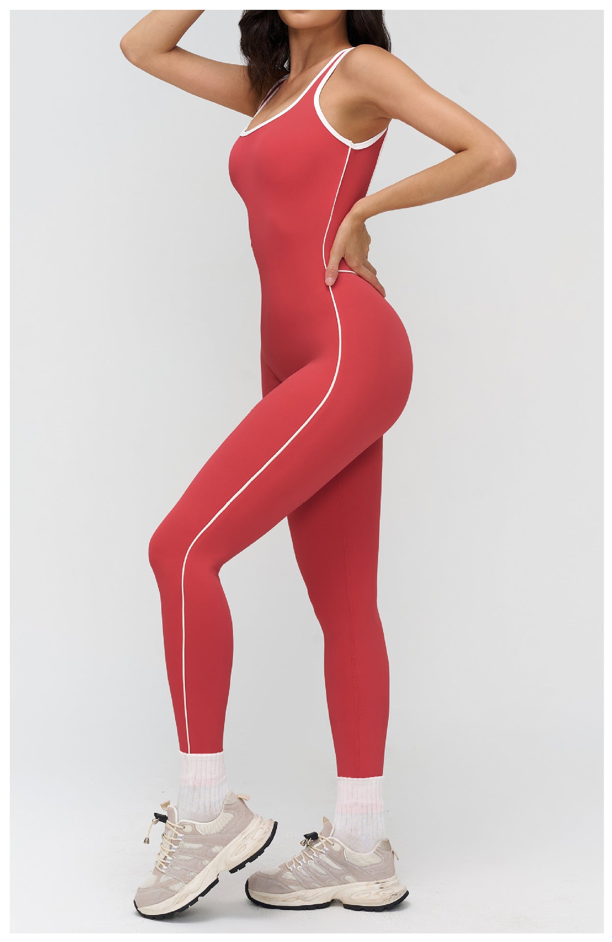 Nude Feel Yoga Bodysuit Contrast