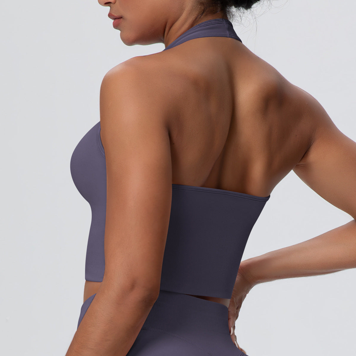 Solid Halter Bra