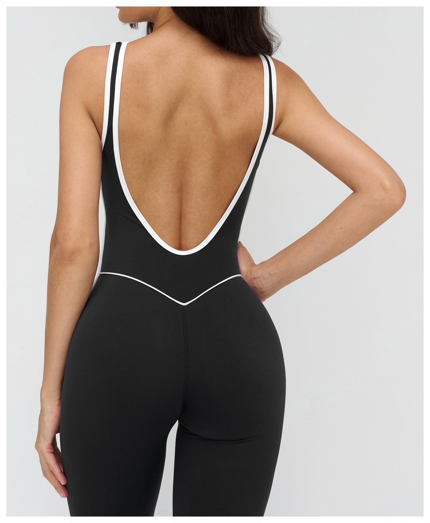 Nude Feel Yoga Bodysuit Contrast