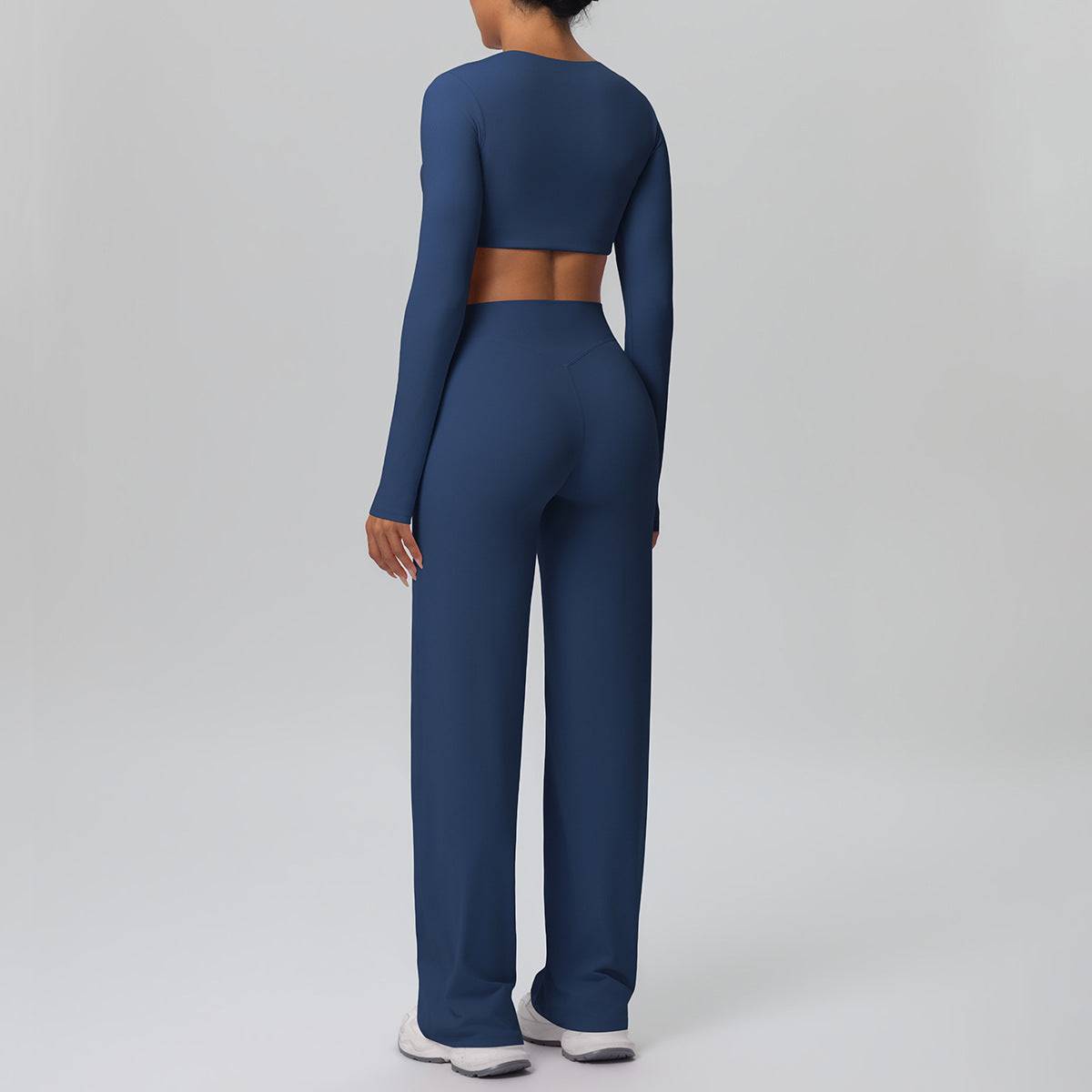 Drooping Straight Pants Yoga Set
