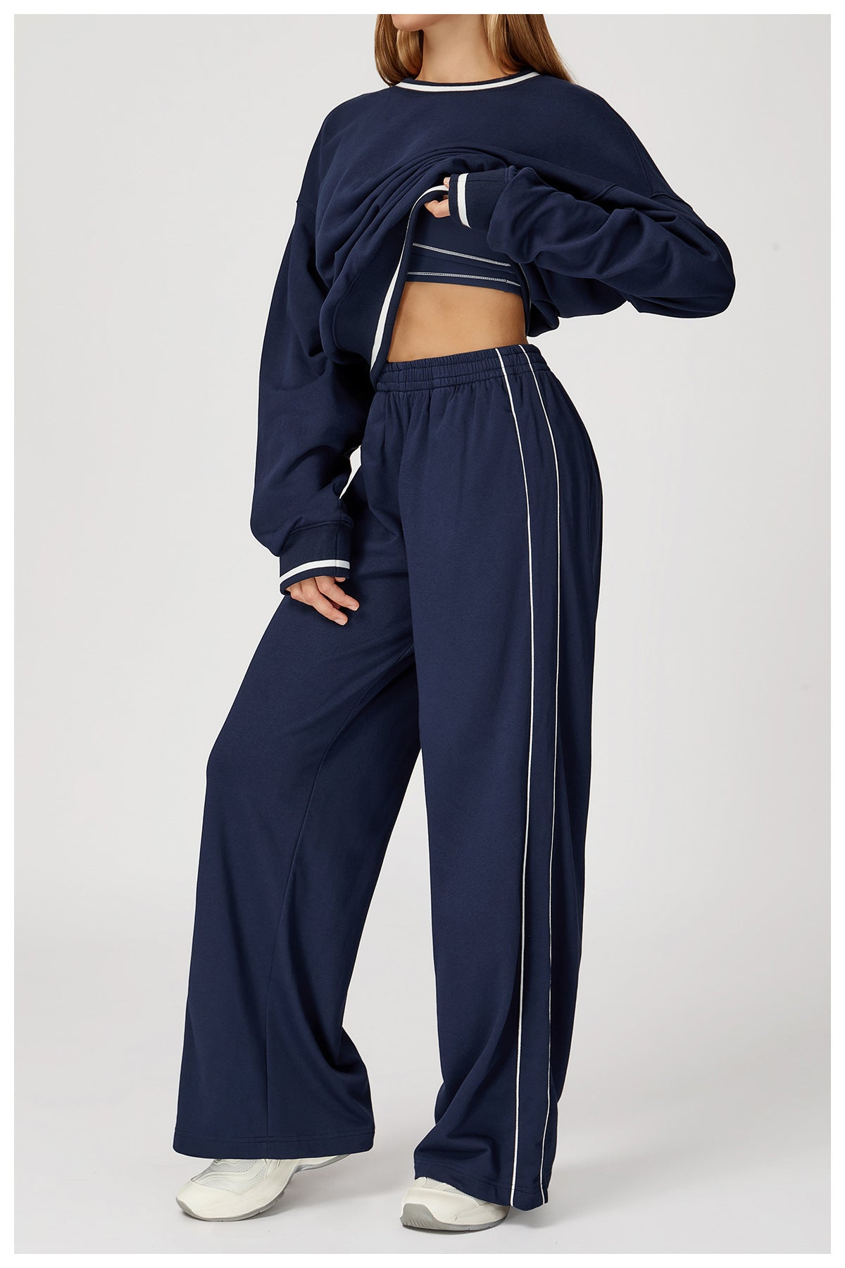 High Waist Straight Sweatpants