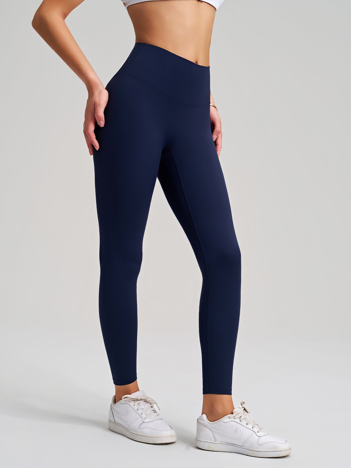 Two Piece Set Nude Feel Yoga Pants Outer Wear
