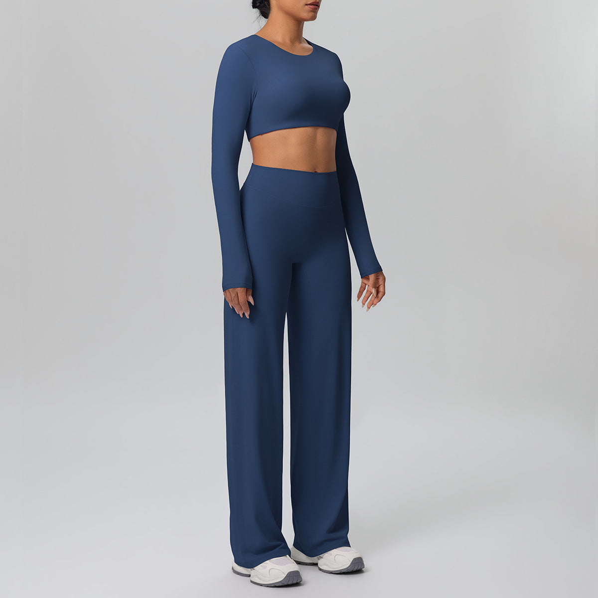 Drooping Straight Pants Yoga Set