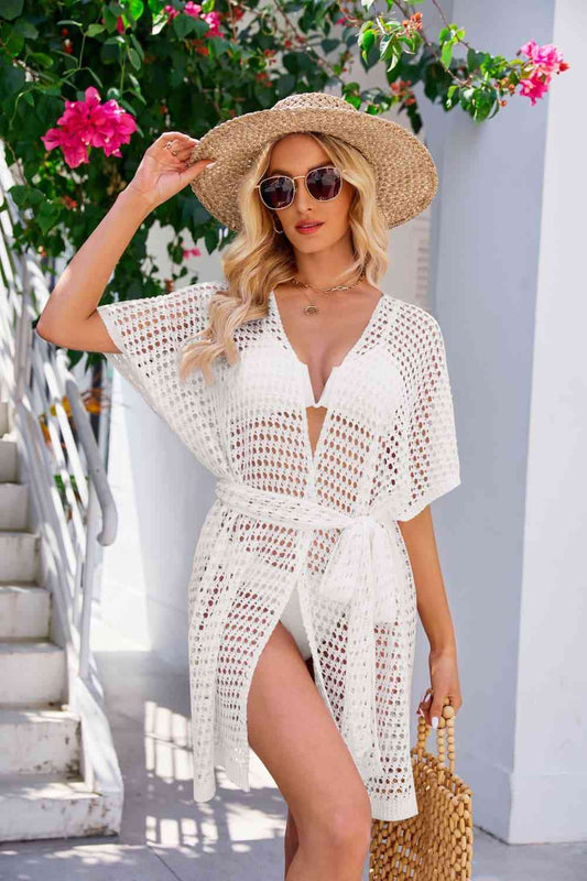 Let's See Tie Waist Cover Up