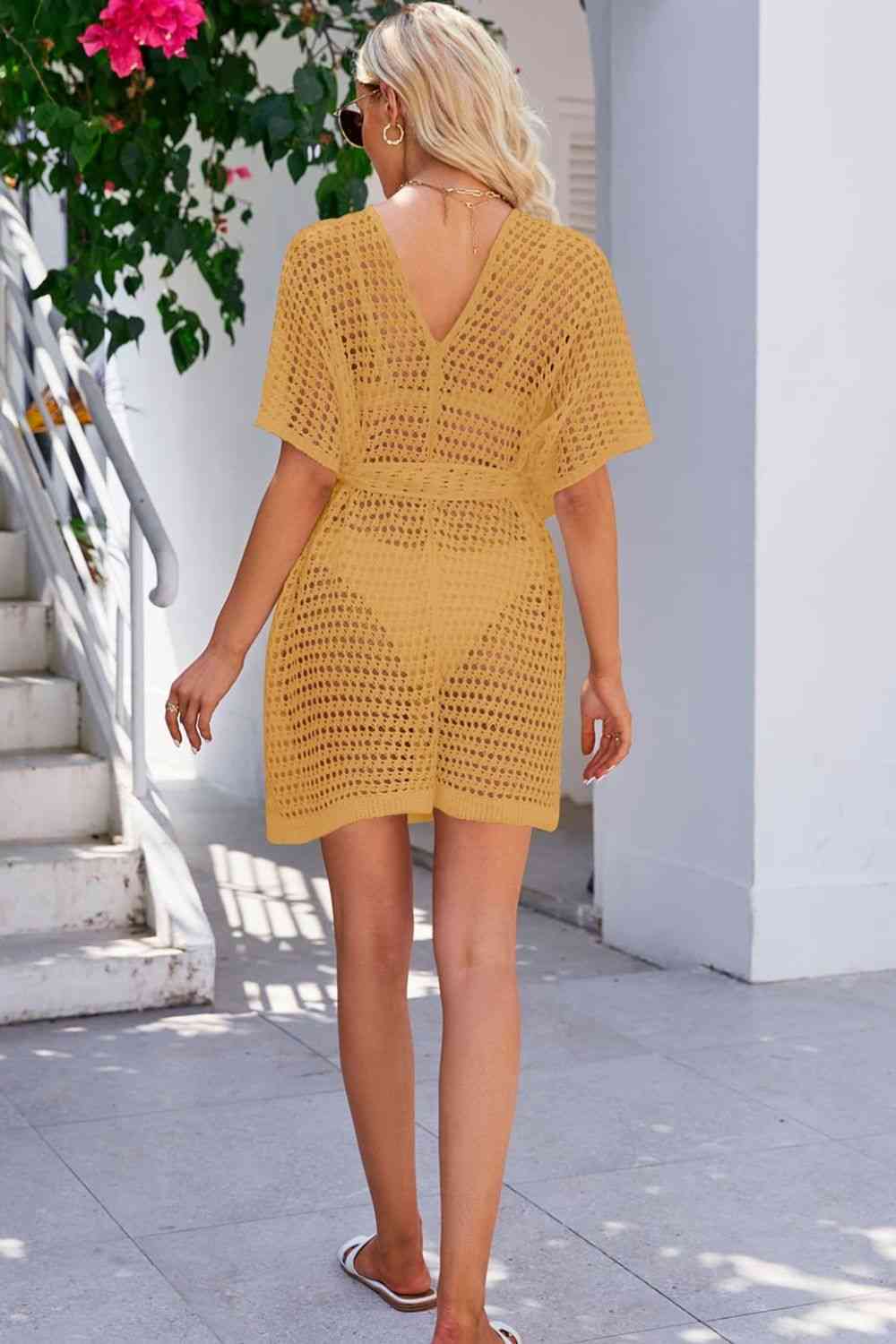 Let's See Tie Waist Cover Up